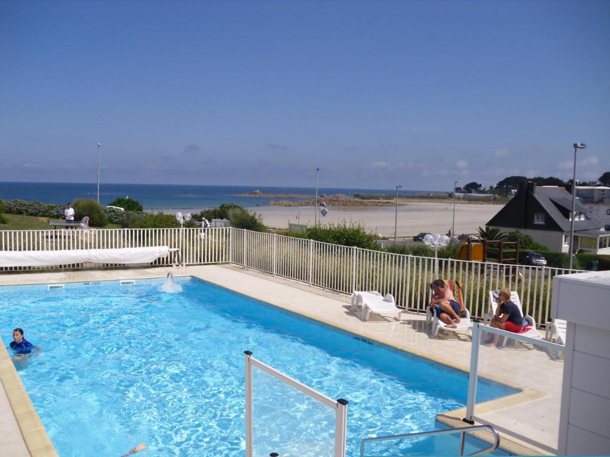 Maison 6 Pers Belle Vue Mer Piscine, Plage A 40 M Trevou-Treguignec Ngoại thất bức ảnh