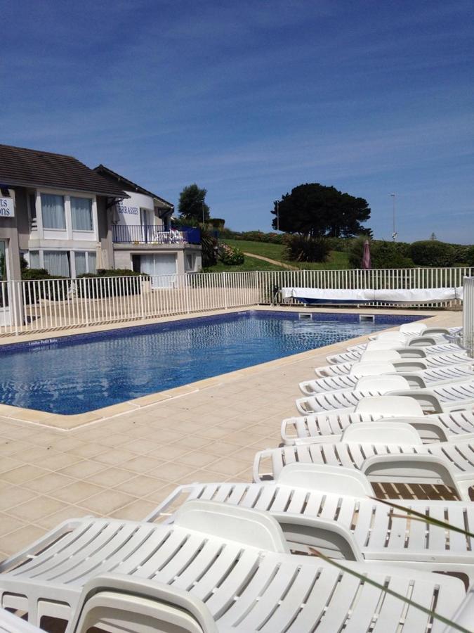 Maison 6 Pers Belle Vue Mer Piscine, Plage A 40 M Trevou-Treguignec Ngoại thất bức ảnh